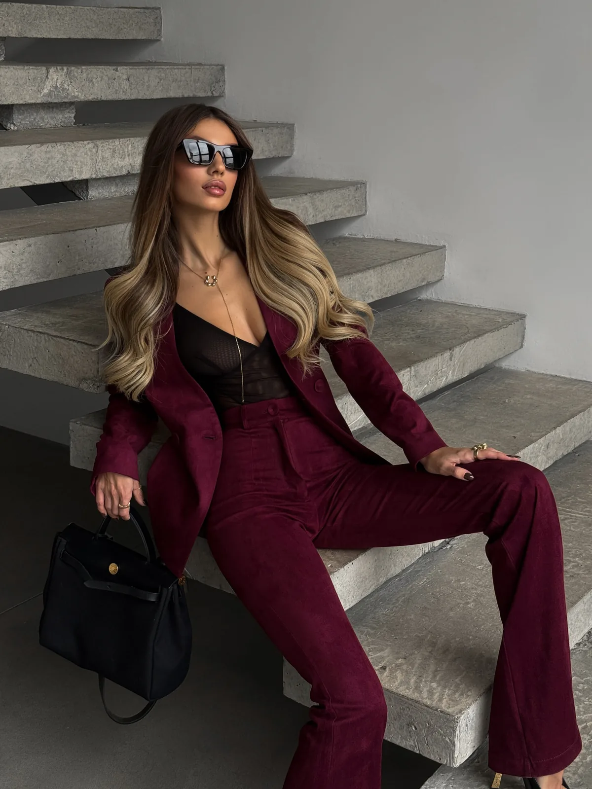 Miss suede blazer