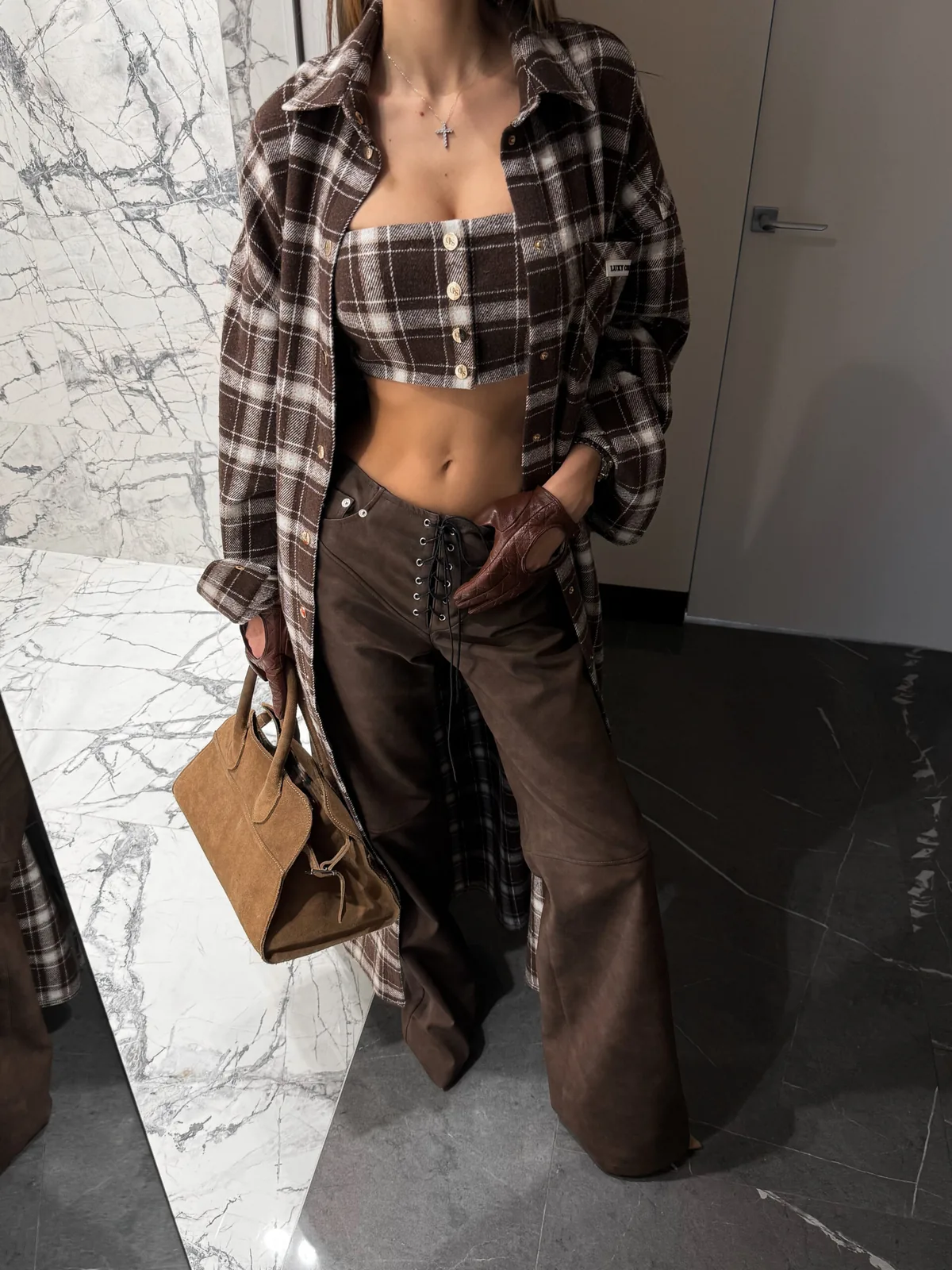 Eco-leather pants