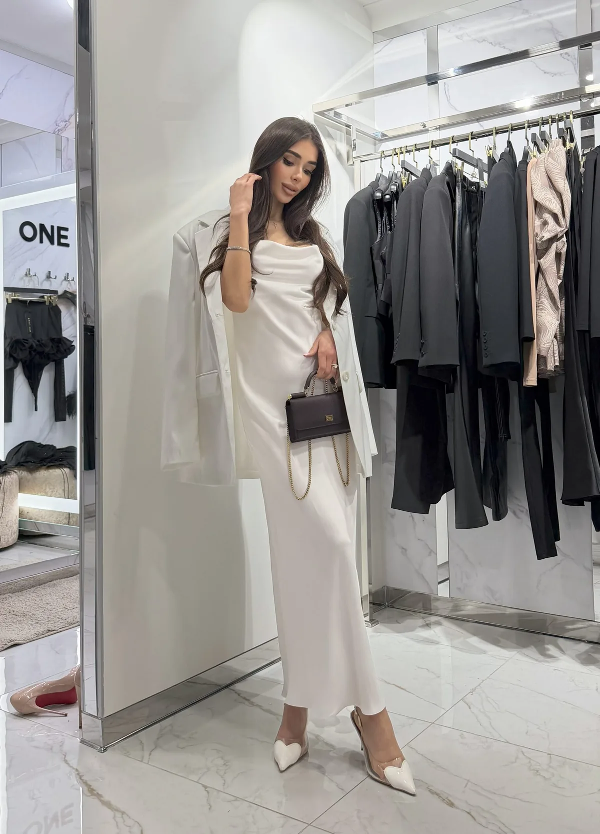 Midi slip dress