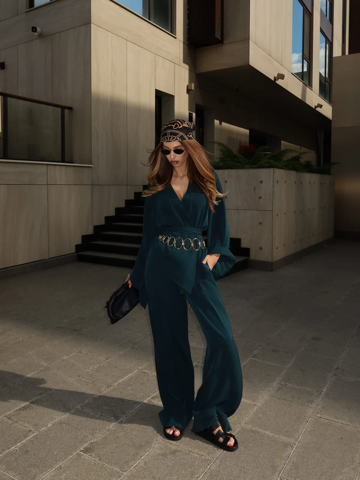 Silk kimono suit