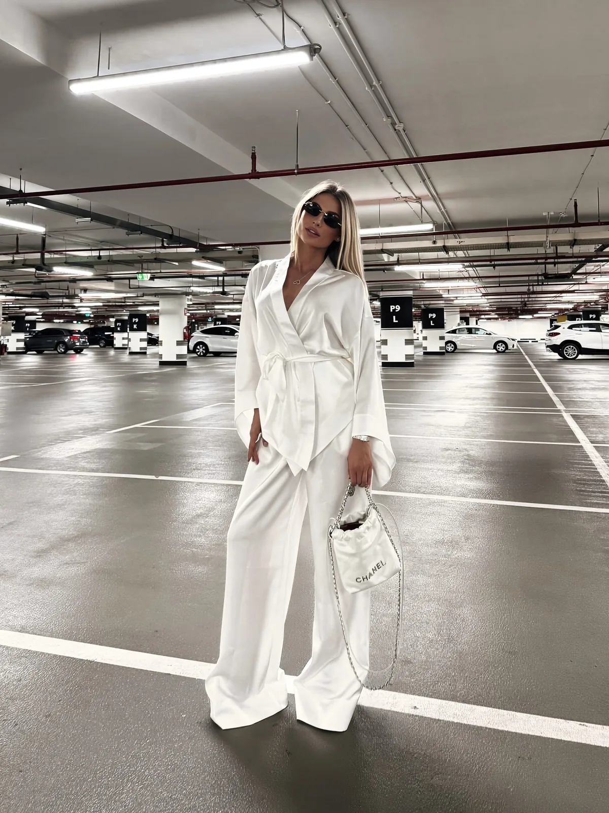 Silk kimono suit