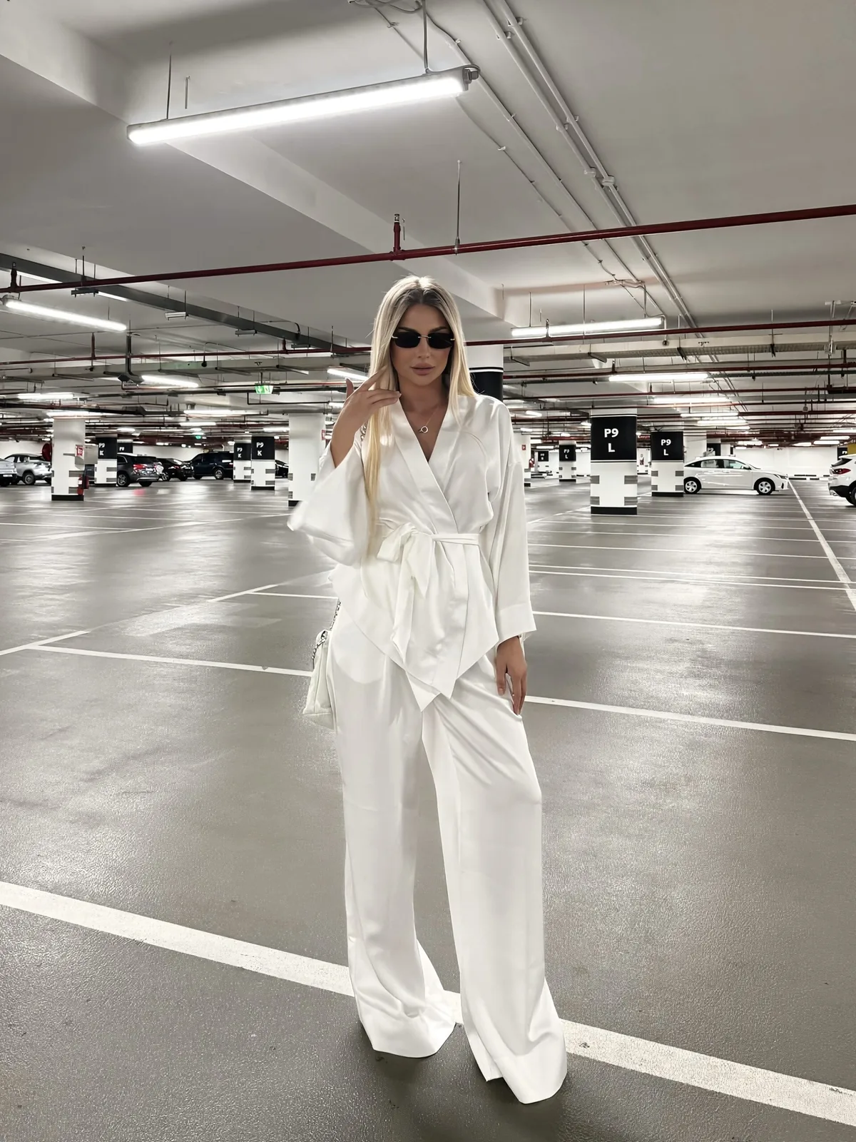 Silk kimono suit