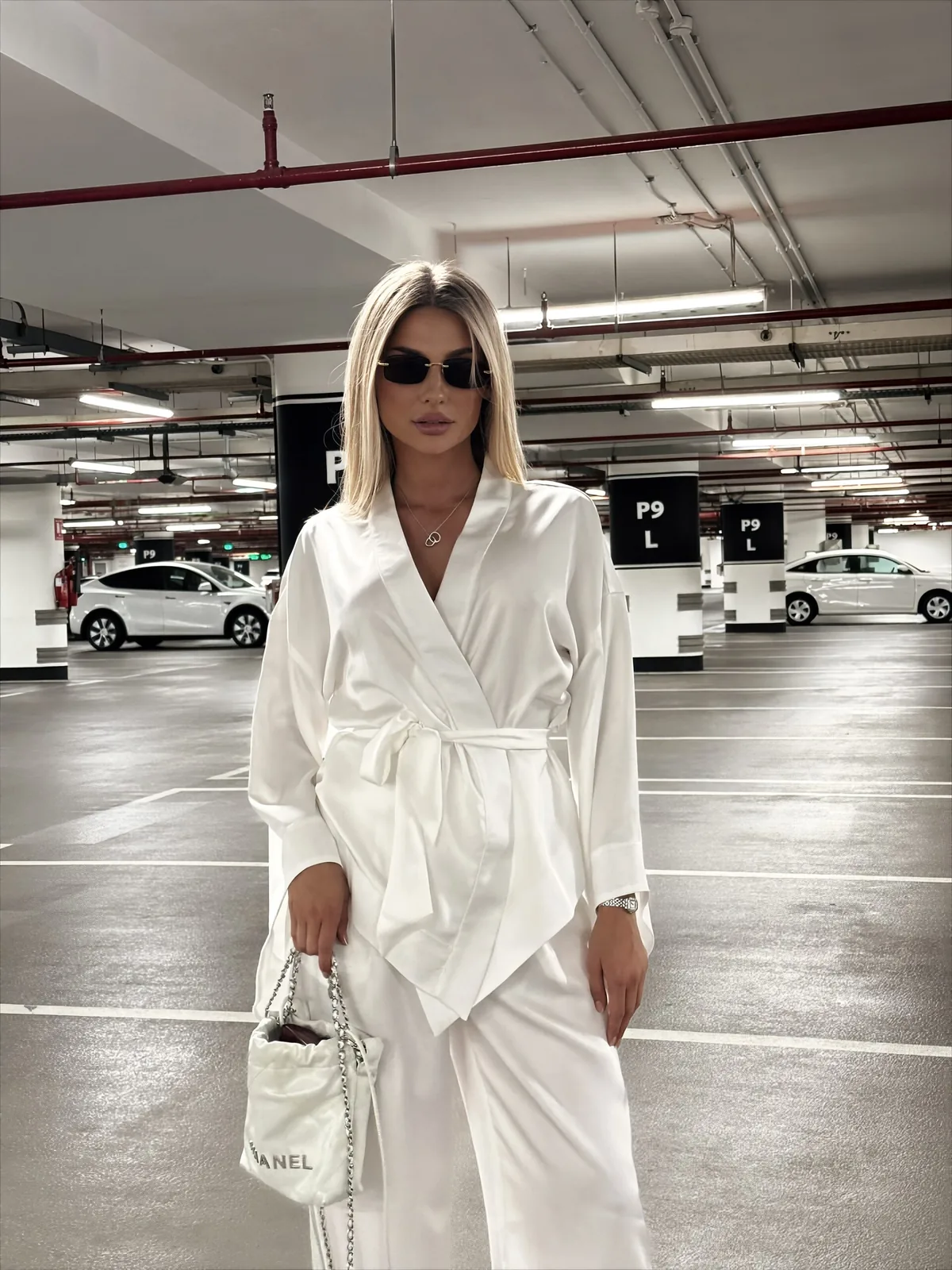 Silk kimono suit